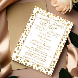 Convites Grelha, Grelha Pequeno Chá de fraldas de Estrela