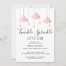 Convites Grelha Sprinkle Pink Rapariga Toda Em Um Chá de fr