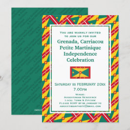 Convites GRENADA INDEPENDÊNCIA CELEBRAÇÃO Grenadiana Sinali