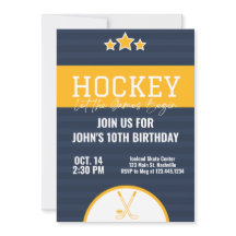 Greve Amarela Azul de Birthday Hockey