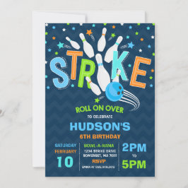 Convites Greve de Festa de aniversário de Boliches de Convi