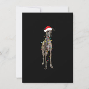 Convites Greyhound de Natal Gift Greyhound Dog Papais noeis