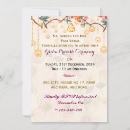 Convites Griha Pravesh