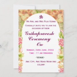 Convites Grihapravesh Invitations