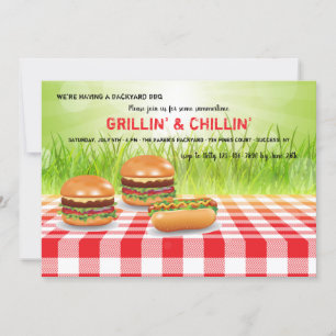 Convites Grillin' e Chillin' Invitation
