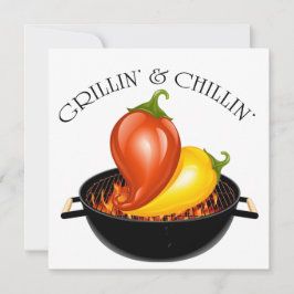Convites Grillin' e Chillin' Invitation