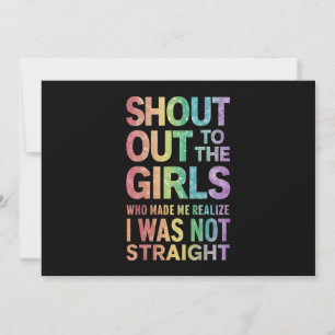 Convites Grite Para As Raparigas Orgulho gay Rainbow Flag L