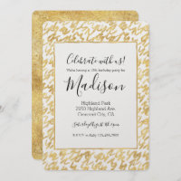 Gritos Dourados de Abstrato de Glitz