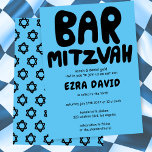 Convites Groovtering Handlettering BAR Personalizado Mitzva<br><div class="desc">Cartão perfeito para anunciar um bar mitzvah! Mão fez arte para você com a letra na frente e um padrão no lado de trás! TOTALMENTE PERSONALIZÁVEL! Clique em "Personalizar" acima para editar o texto. Clique em "editar usando a ferramenta design" para ajustar as fontes, cores e posicionamentos e para excluir...</div>