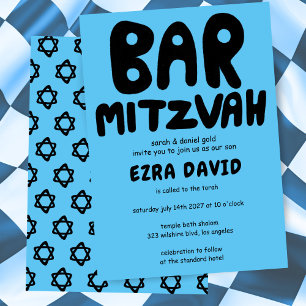 Convites Groovtering Handlettering BAR Personalizado Mitzva