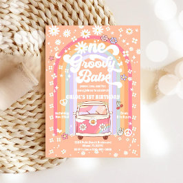 Convites Groovy 1st Birthday Invitation