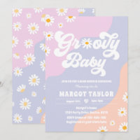 Groovy Baby Daisy Boho Hippy Vibes Chá de fraldas