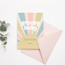 Groovy Baby Hippie - Chá de fraldas