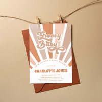 Groovy Baby Retro Sun Bohemian Chá de fraldas