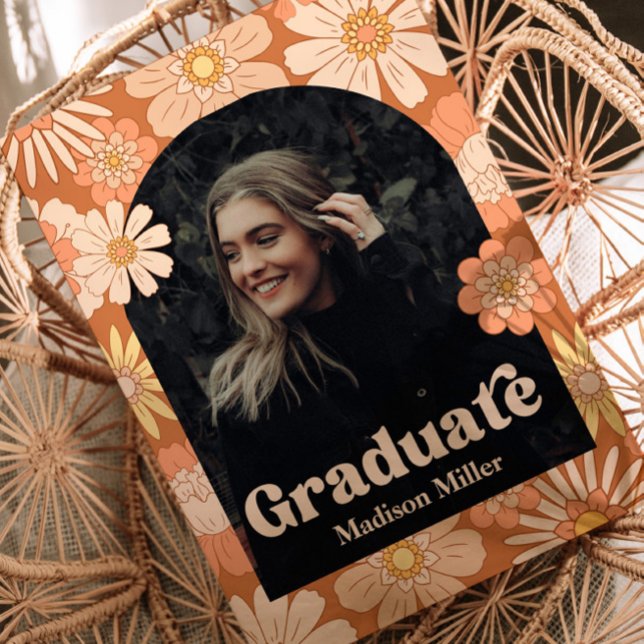 Convites Groovy Graduation Announcement (Criador carregado)