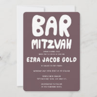 Groovy Handlettering Bar Personalizado Mitzvah Bur