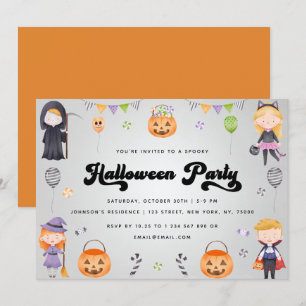 Convites Groovy Kids Fall Fall Fall Fall