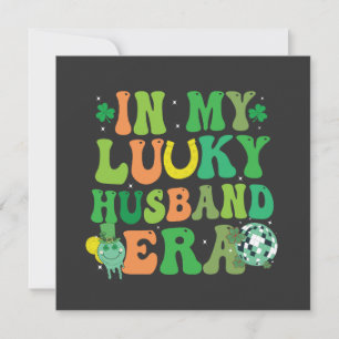 Convites Groovy Retro St Patrick Na Era do Meu Marido Casal
