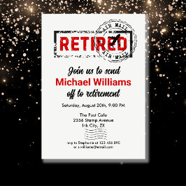 Convites Grunação do Carimbo de Posto de Viagem de Aposenta