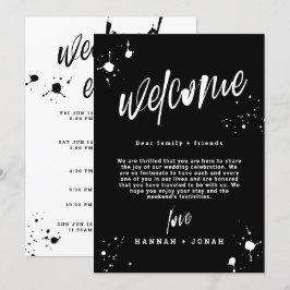 Convites Grunge Halloween Wedeen Programa Welcome Bag