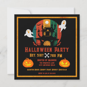 Convites Grunge Haunge House Halloween