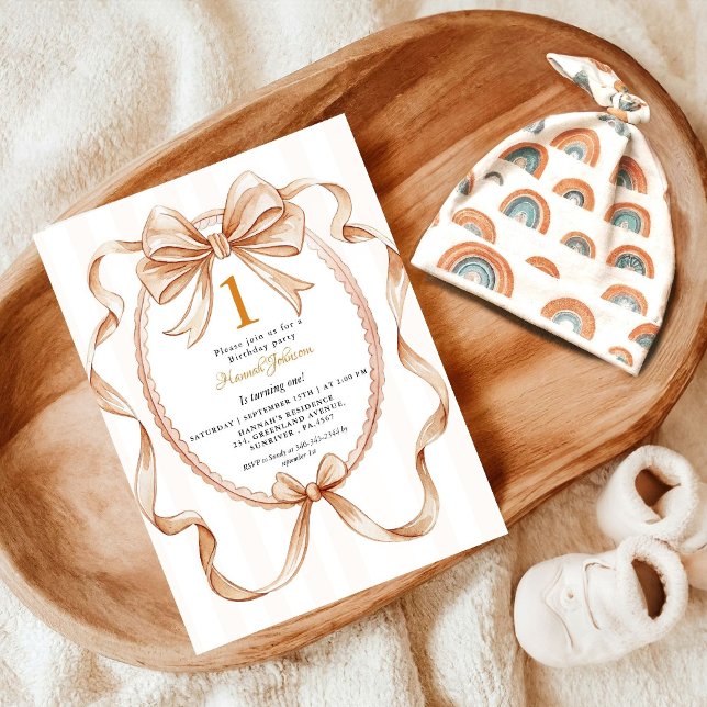 Convites Grupo de primeiros aniversarios de Coquete Neutro  (Criador carregado)