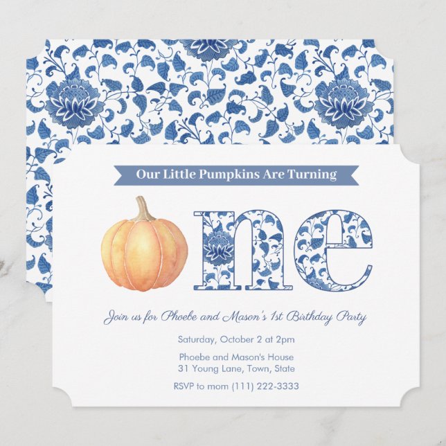 Convites Grupo de primeiros aniversarios Gêmeos da Bomba In (Frente/Verso)