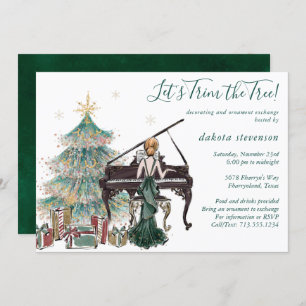 Convites Grupo de troca de pedidos de férias de árvore