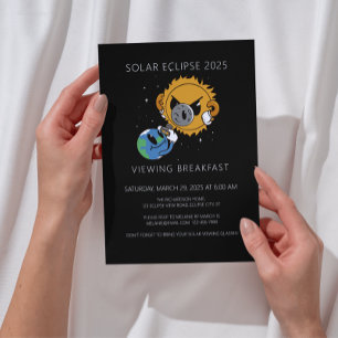 Convites Grupo de Visualização de Fotoobomb Solar Eclipse 2