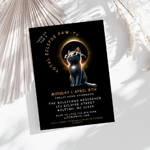 Convites Grupo de Visualização do Eclipse Solar Total do Ca