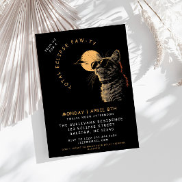 Convites Grupo de Visualização do Eclipse Solar Total do Ca