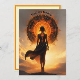 Convites Grupo de Visualização do Eclipse Solar Totalmente 