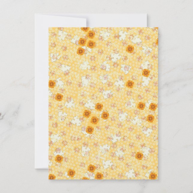 Convites Grupo do casamento do cravo-de-defunto do mel (Frente)