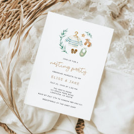 Convites Grupo Nidente de Brinquedos Vintage Neutros do Gên