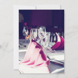 Convites Guardanapo Amarelo Elegante Jantar Formal Banquete