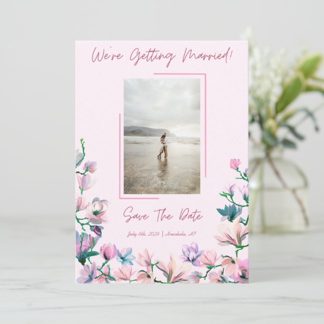 Convites Guardar A Data (Em pé/Frente)