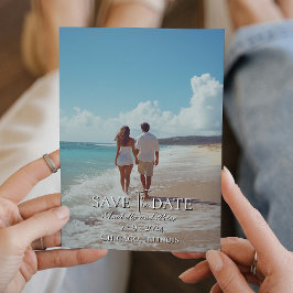 Convites Guardar a data da fotografia personalizada do casa