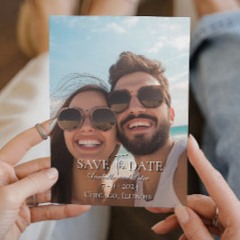 Convites Guardar a data da fotografia personalizada do casa