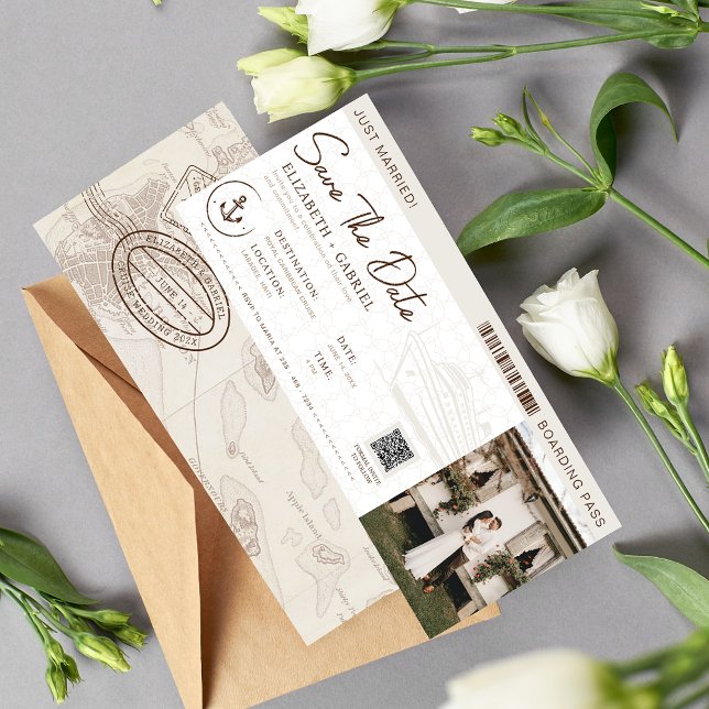 Convites Guardar A Data De Embarque De Cruzeiro (Criador carregado)