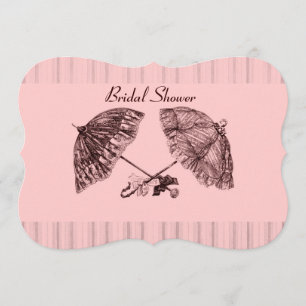 Convites Guardas-chuvas vencedores vencedores de cor rosa