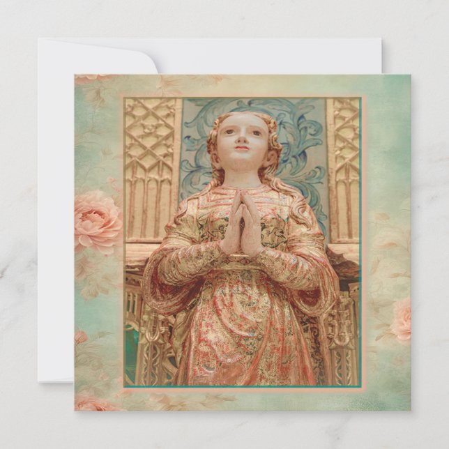 Convites Guardian Angel picture invitation (Frente)