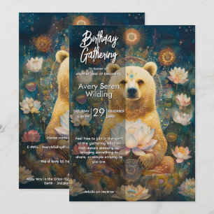 Convites Guardião Dourado Design do Urso