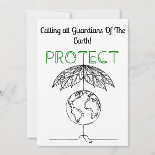 Convites Guardiões da Terra - Proteger Planeta com Estilo