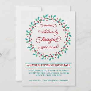 Convites GUI de de guirlande de dos vacances de de fête de