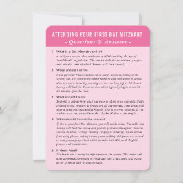 Convites Guia de resposta de perguntas do serviço BAT MITZV