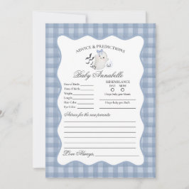 Convites Guia Fantasma do Pastel Azul Pequeno Boo para Cart