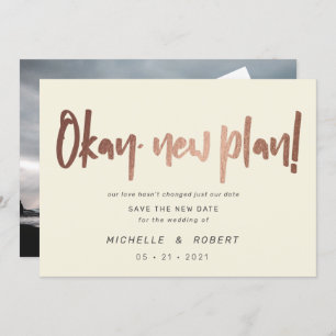 Convites guião moderno minimalista duas fotos salvam a data