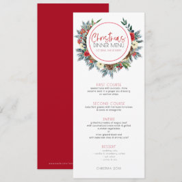 Convites Guirlanda de flores de Natal com chifres de veado