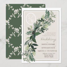 Guirlanda de folhagens elegantes Samambaia e fruta