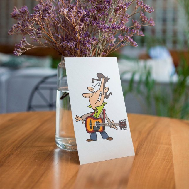 Convites Guitar Man Rockstar (Criador carregado)